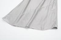 Ropa de mujer europea y americana, textura de satén de seda cuello plisado vestido Midi 9479274 808 - details 10