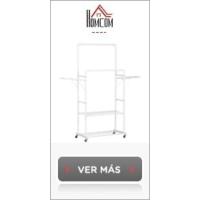 Perchero de Pie de Bambú Perchero para Ropa con Estante de Almacenamiento de 6 Niveles y Varilla Colgante para Salón Dormitorio Entrada 90x30x145 cm Natural - details 8