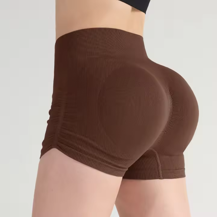 Pantalones de yoga arrugados de cintura alta y levantamiento de cadera para mujeres cortas, fitness transpirable, adelgazamiento, correr y ciclismo al aire libre de verano - 1