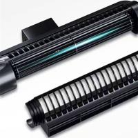 Ventilador de refrigeración para acuario con conversión de frecuencia, ventilador de refrigeración silencioso ajustable para pecera, Control automático de temperatura negro - details 2