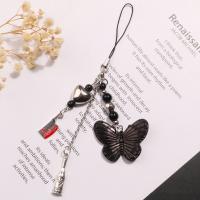 Correa de teléfono Y2K de mariposa negra, cordón de llave de estilo gótico, cadena para teléfono móvil, cordón fresco y dulce, llavero móvil, cordón, regalo de joyería - details 2