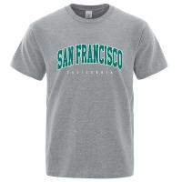 Camiseta holgada de algodón para hombre, ropa con letras de la ciudad de San Petersburgo, California, EE. UU., de gran tamaño, a la moda, de verano, Tops holgados informales - details 12