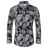 Camisas Casuales para Hombres Impresión de Moda, Elástica, Sin Hierro, Talla Grande - details 15