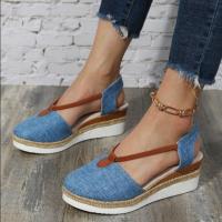 Sandalias de Mujer con Tacón en Cuña Nueva Diseño Gladiator para Verano Zapatos de Diseñador Cubierta de Punta Clásica Tallas Medianas y Grandes - details 1