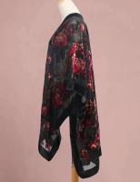 WeHello-Kimono largo bohemio para mujer, Veet, con pareo de playa, cárdigan de vacaciones, chal con borlas de gasa - details 3
