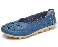 Zapatos de mujer para verano, zapatos planos de cuero suave, mocasines planos sin cordones, zapatos casuales para mujer, respirador - details 9