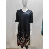 Nuevo vestido TEMU ajustado con cuello en V y estampado floral para mujer ahora - details 7