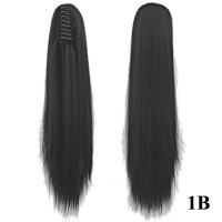 Accesorios para el cabello de fibra resistente al calor para mujer, extensión de cabello, cola de poni, peluca larga y recta, pinza para cola de caballo - details 4