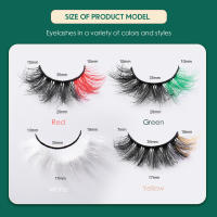 Pestañas Artificiales Suaves Simulación de Maquillaje para Blogger de Belleza 2 Pares - details 3