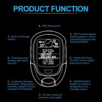 Navegador GPS Portátil Altímetro Digital Báscula Localizador de Camping al Aire Libre Pesca Montaña - details 15