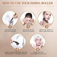 Rodillos de microagujas para la cara, Kit de rodillos Derma de titanio para piel sedosa y hermosa para jóvenes, microagujas - details 4