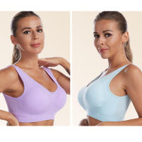 Sports bra women solid color fitness top gym yoga athletic tight workout soft brassiere padded - details 13