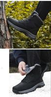 Nuevas zapatillas de deporte de cuero impermeables para la nieve de invierno, botas de senderismo al aire libre muy cálidas para hombres, zapatos de trabajo talla 39-48 - details 16