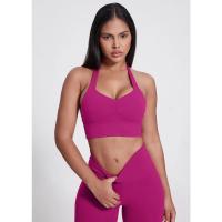 Sujetador deportivo de alto soporte para mujer, Top de Yoga, ropa deportiva elástica de secado rápido - details 0