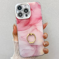 Funda con soporte de anillo para Apple iPhone 16 15 14 Pro Max, de mármol de alta calidad, IMD, PC, a prueba de golpes. - details 10