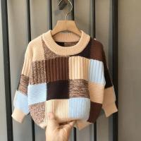 Suéter de punto para niños, suéter de fondo suelto a cuadros de Edición coreana para primavera y otoño, abrigo, suéter de invierno para bebé - details 13