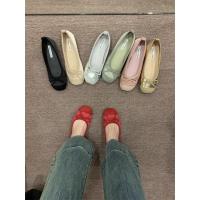 De suela plana solo zapatos femeninos primavera y otoño hadas viento un pedal arco de suela suave cabeza redonda poco profunda boca beanie zapatos ballet solo zapatos - details 25