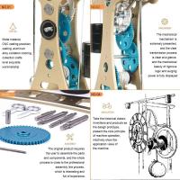 Reloj de péndulo de gravedad Galileo de 91 piezas - Kit de montaje de bricolaje de metal 3D |   Juguete educativo de vapor de aleación y acero inoxidable - details 6