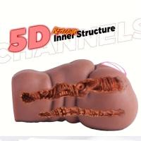 Leten-goma vaginal, juguetes sexys, trasero de silicona para masturbarse, muñecas sexuales, masturbador de culo grande, glúteos de hombre, medio cuerpo, Vaginas de tamaño Real - details 4