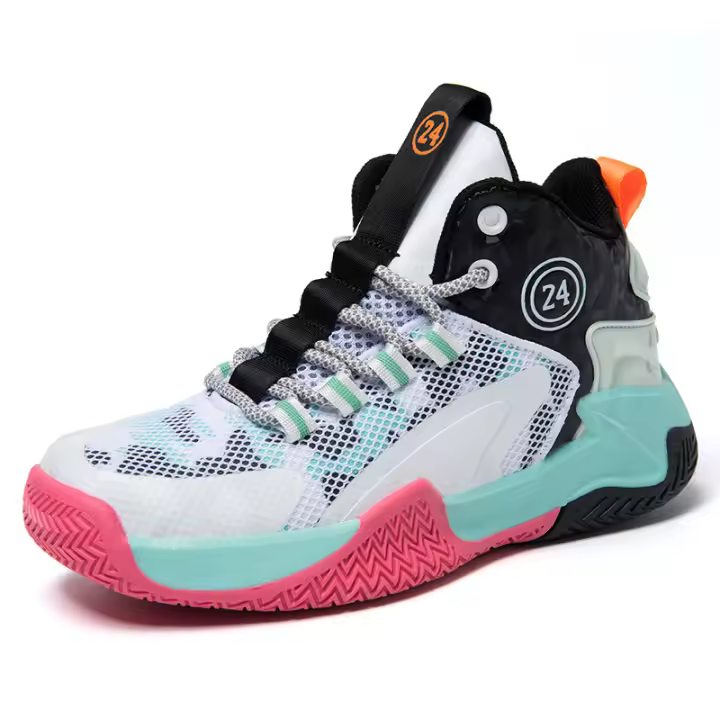 Zapatos de baloncesto de marca para niños, zapatillas de deporte para niños, suela gruesa antideslizante, zapatos deportivos para niños, zapatillas de entrenamiento de cesta para niños, zapatos deportivos de tenis - 1