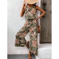 Conjunto de dos piezas con estampado floral para mujer, verano 2025 - details 6