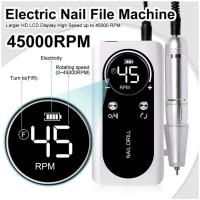 Máquina Pulidora de Uñas Recargable Original 2024, 45000RPM, con LCD, Bajo Nivel de Ruido, Profesional en Manicura de Esmalte - details 3