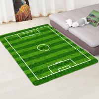 Alfombra de Campo de Fútbol Alfombra de Dormitorio de Franela para Niños Uso Interior y Exterior - details 3