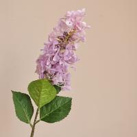 Flores de hortensias artificiales de lujo, rama de flores de hortensias lilas elegantes realistas, flor falsa de plástico hecha a mano - details 2
