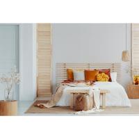 Cabecera de cama de 150 Modelo Osaka |   Cabezal de palillado de madera - details 0