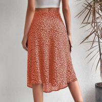 Falda de verano con estampado Floral para mujer, falda holgada de cintura alta, transpirable, elegante, ropa femenina - details 10