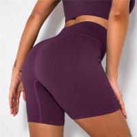 Pantalones cortos de yoga para mujer, leggings de cintura alta sin costuras para correr, entrenar, gimnasio - details 28