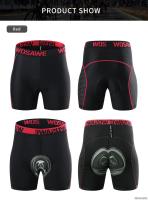 WOSAWE Pantalones Ciclísticos para Hombres Malla Transpirable Comodizada con 5D - details 13