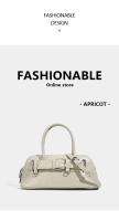 Bolso de concha, bolso de media luna con hebilla de cinturón, bolso de mensajero portátil de cuero suave a la moda. - details 17