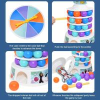 Juego de mesa de bola de esquí de pingüino para niños, juguetes apilables, juegos familiares de equilibrio - details 2
