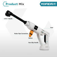 YOFIDRA Pistola de Agua a Presión de 100 Bar y 5 M para Autos, Inalámbrica, Juego de Herramientas de Limpieza con Agua para el Hogar, Compatible con Batería Makita - details 3