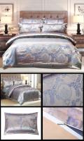 Sábana de Lujo con Forro de Terciopelo Jacquard para Cama Doble Conjunto de Ropa de Cama Euro Sin Sábana Tamaño 220x240 - details 5