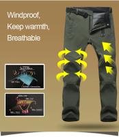 Pantalones de Concha Suave para Invierno Impermeables, A Prueba de Viento, Ideales para Acampar y Esquiar - details 8