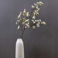 Rama de hojas de eucalipto artificiales de tacto Real, rama de flor de cerezo de seda elegante realista, flor falsa hecha a mano de plástico - details 7
