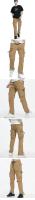 Pantalón cargo multibolsillos para hombres, jogging de loisirs en coton, salopette d 'outillage para documentos sólidos, extérieur, automne - details 3