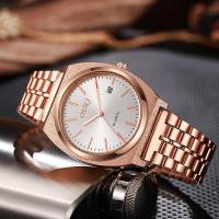 Reloj de cuarzo con calendario nuevo Nautilus simple con banda de acero para hombre - details 10