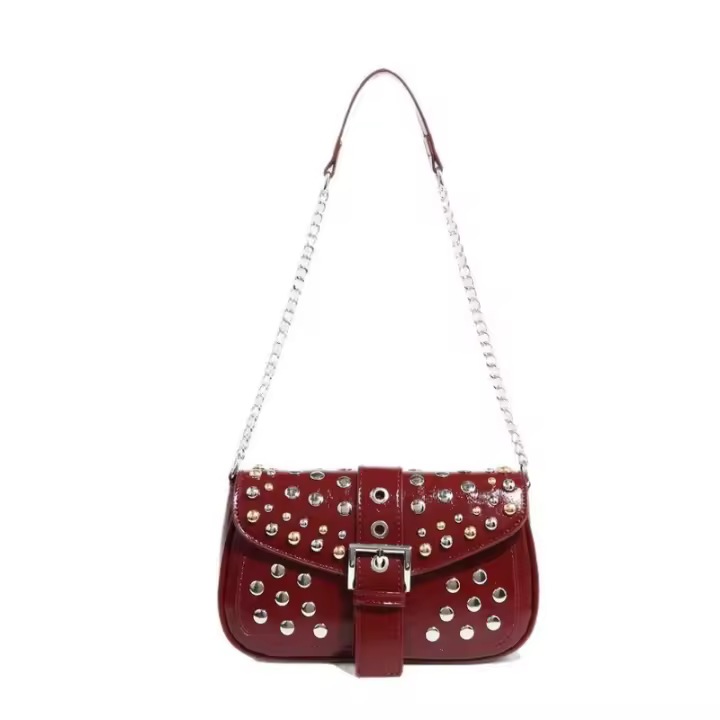2025 nuevo bolso crossbody damas, remache damas bolso, bolso de hombro de cadena - 1