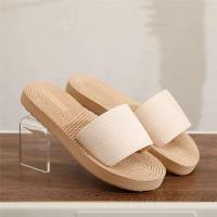 Sandalias de mujer informales con chanclas de cuerda de cáñamo, prendas de vestir, estilo étnico, novedad de verano - details 1