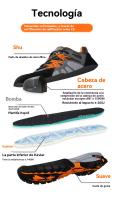 Zapatos de Seguridad Hombre Antiolor 2024 |   Punta de Acero Antipinzamiento · Suela Antiperforación · Aislante 10KV · Transpirable para Verano (Talles 38-46) - details 3