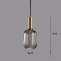 Lámpara colgante de vidrio,Lámpara colgante de vidrio Verde y enchufe dorado Lámpara de techo Candelabro - details 38