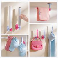 Estante de almacenamiento retráctil para cuerda para el cabello, soporte de papel higiénico montado en la pared sin perforaciones, ahorra espacio, collar de dopamina, soporte para pulsera, 2 uds. - details 13