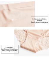 Conjunto de bragas caladas sin costuras para mujer, ropa interior cómoda de encaje, bragas deportivas de tiro bajo, lencería suave para mujer, 3 uds./lote - details 6