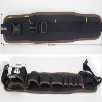 Bolsa de reparación de cinturón de electricistas multicolor, bolsillo de cintura multifuncional, carpintero impermeable, bolsa de herramientas de tela Oxford - details 0