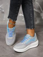 Zapatillas Deportivas Casuales Nuevas Otoño 2023 para Mujer Moda Transpirable Malla Zapatos Planos con Plataforma Zapatos Vulcanizados - details 17