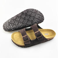 Zapatillas de cuero de vacuno, zapatillas frescas, zapatos de playa de verano, suela antideslizante suave, zapatos de pareja para hombres y mujeres - details 38