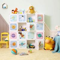 Organizador Modular para Niños 15 Cubos de Plástico para Ropa, Zapatos, Juguetes 153 x 31 x 153 cm - details 16